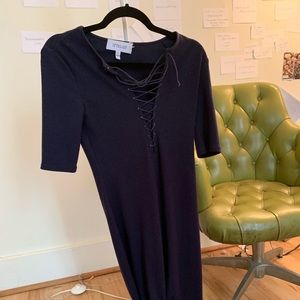 Beautiful maxi dress with lace up detail